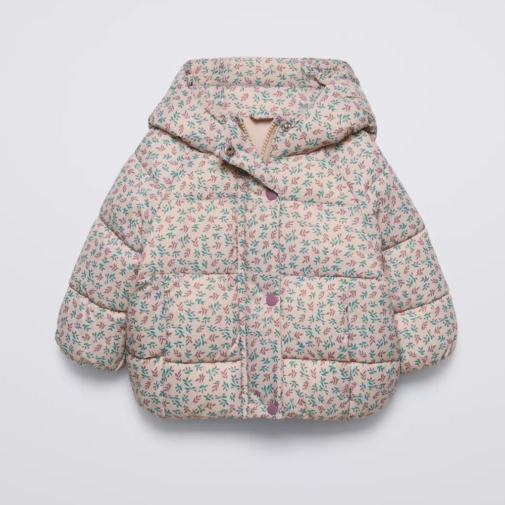ZARA QUILTED FLORAL JACKET